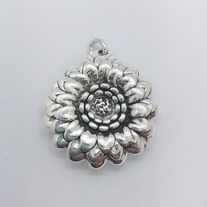 Sterling Silber Floral Pendant Style #3