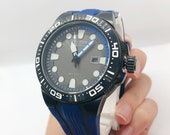 Citizen Eco Drive Scuba Fin Watch with Navy and Black Band