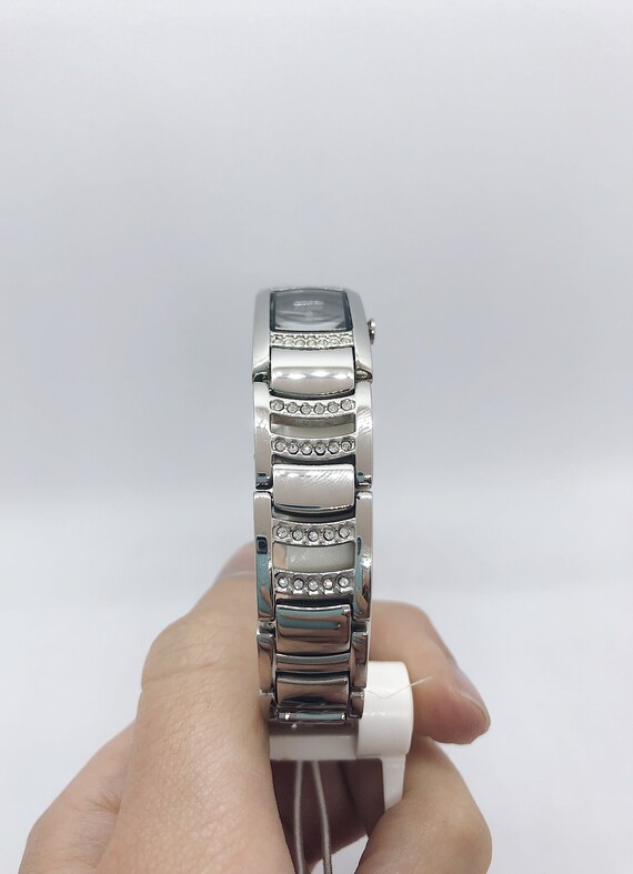 Silhouette Wrist Watch With Swarovski Crystal and Black and  display picture 1