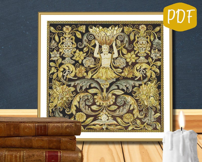 Mythical Medieval Tapestry Counted Cross Stitch/needlepoint Etsy