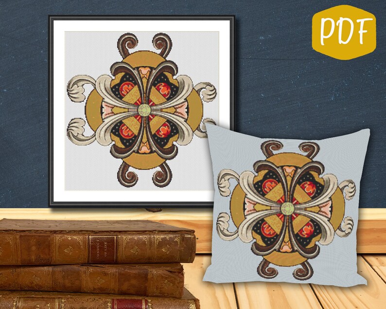 Medieval Motif Counted Cross Stitch/Needlepoint Pattern PDF Etsy