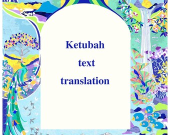 Ketubah text translation