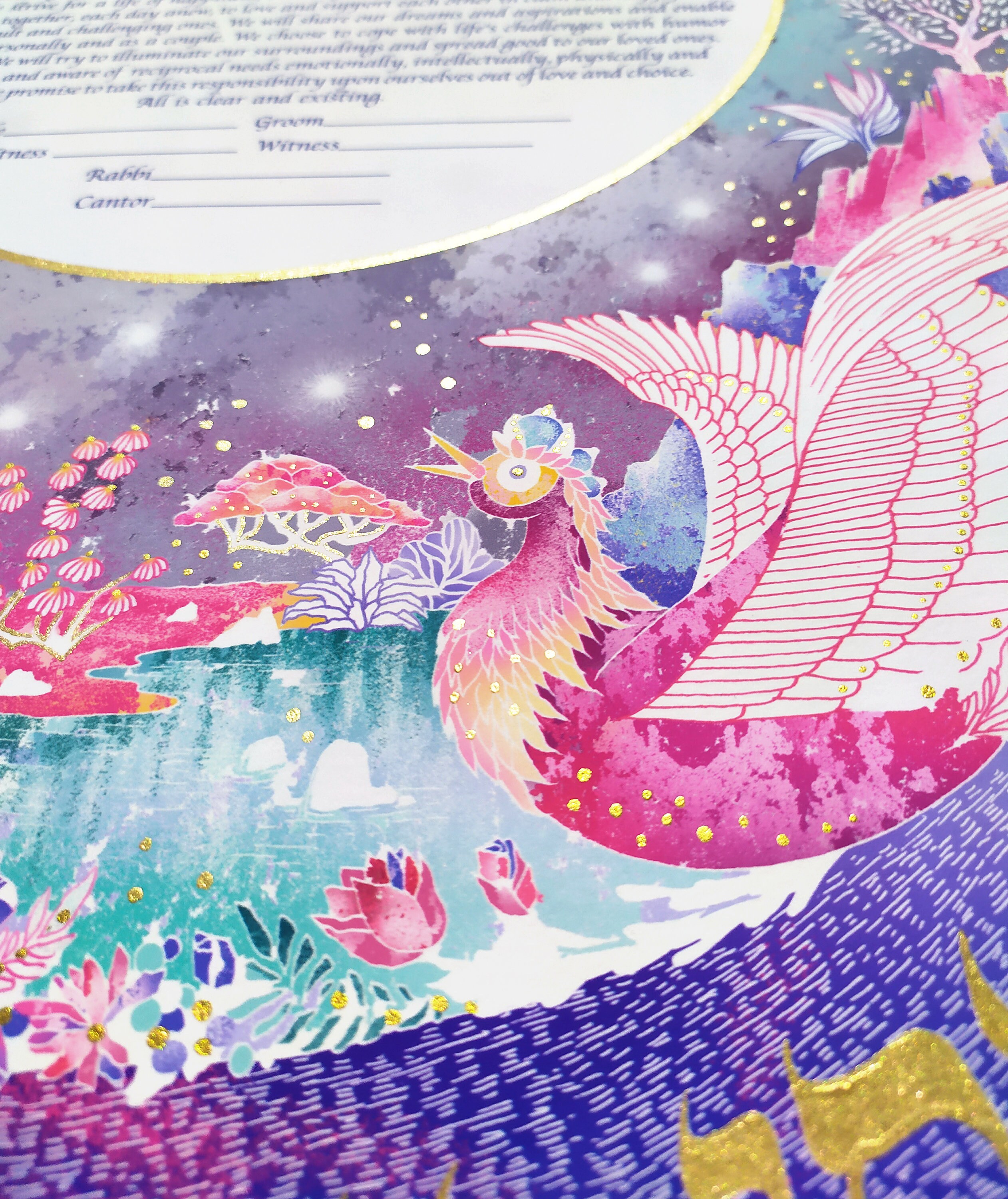 KETUBAH Garden of eden Etsy