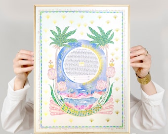 Oasis wedding ketubah