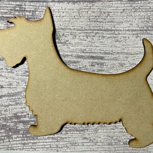 Wooden Scottish Terrier, MDF Scotty, Laser Cut Scotty Dog, Wooden Cutouts, Embellishment, Craft Shapes, Wooden Dog Shapes, Scottie, Dog