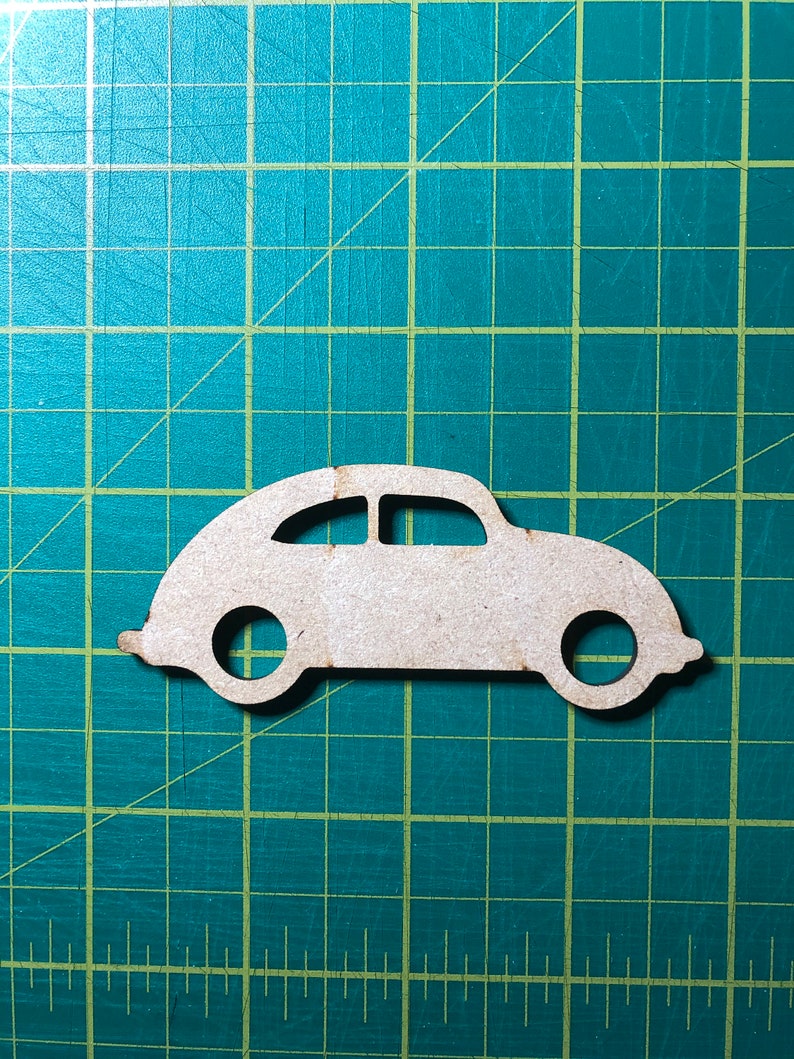 Wooden Car Craft Shapes, Decorations Embellishments MDF Shape Craft ...
