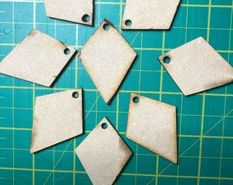 Wooden Bunting Triangles MDF Craft Art Shape Embellishment Cardmaking 