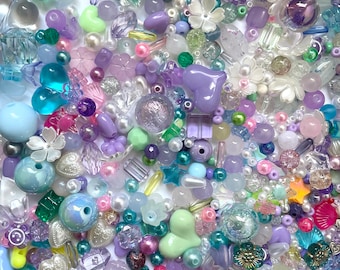 Mermaid Bead Soup Mix: Hearts, Flowers, Stars, Pearls, Seashells