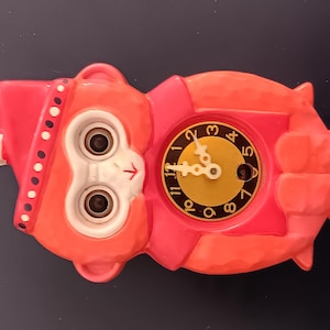 DDP Vintage Mi-ken Moving Eyes Pendulum Japan väggklocka