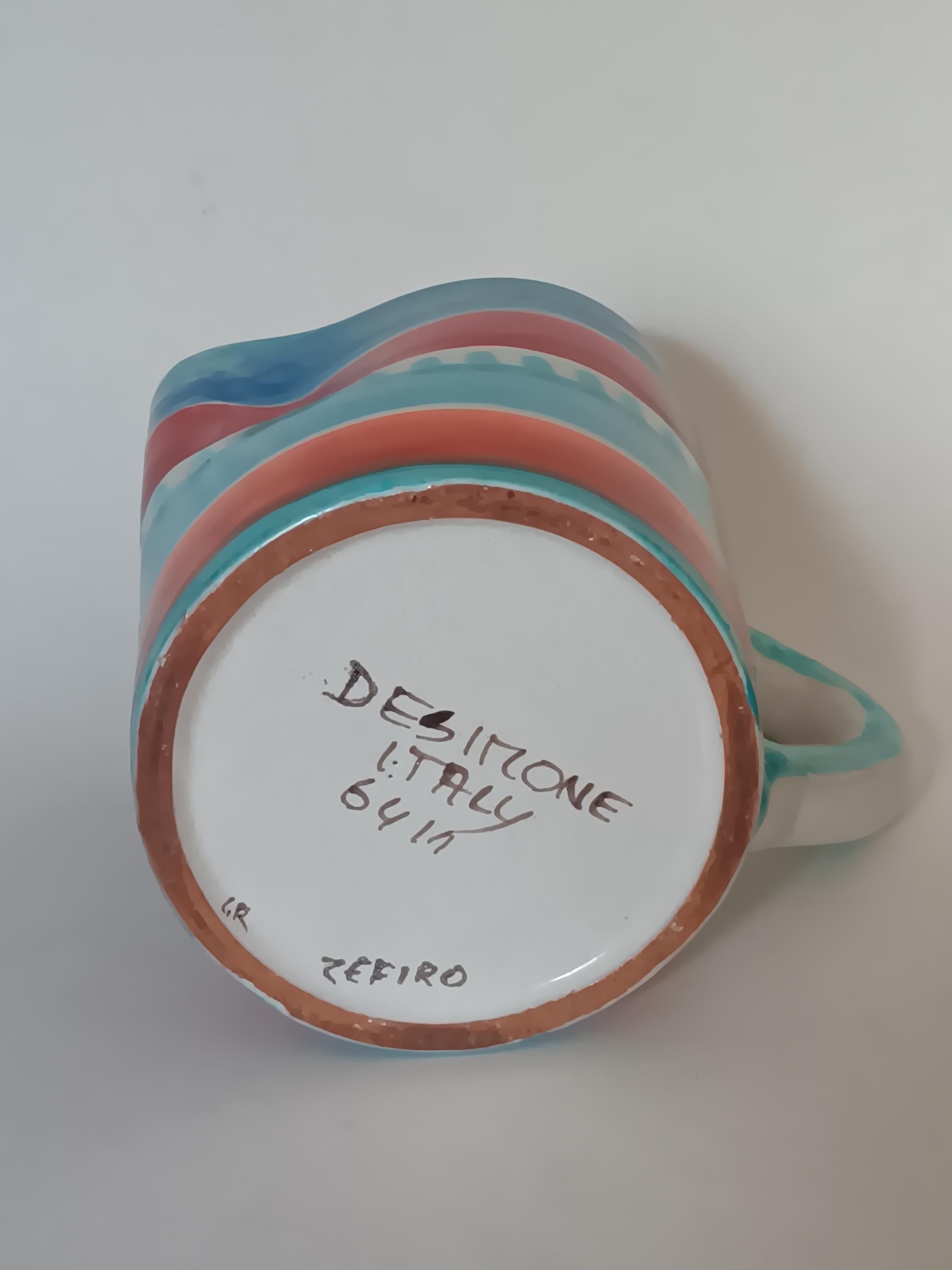 Desimone Ceramic Pitcher Italy Vintage 6