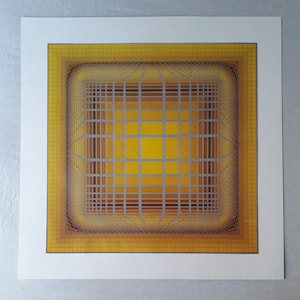 Victor vasarely art poster vintage