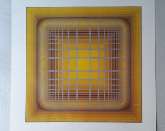 Victor vasarely art poster vintage