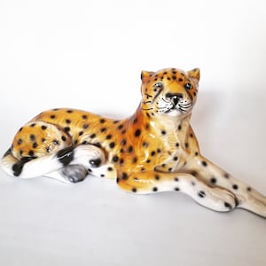 Vintage italian leopard figure 1960s