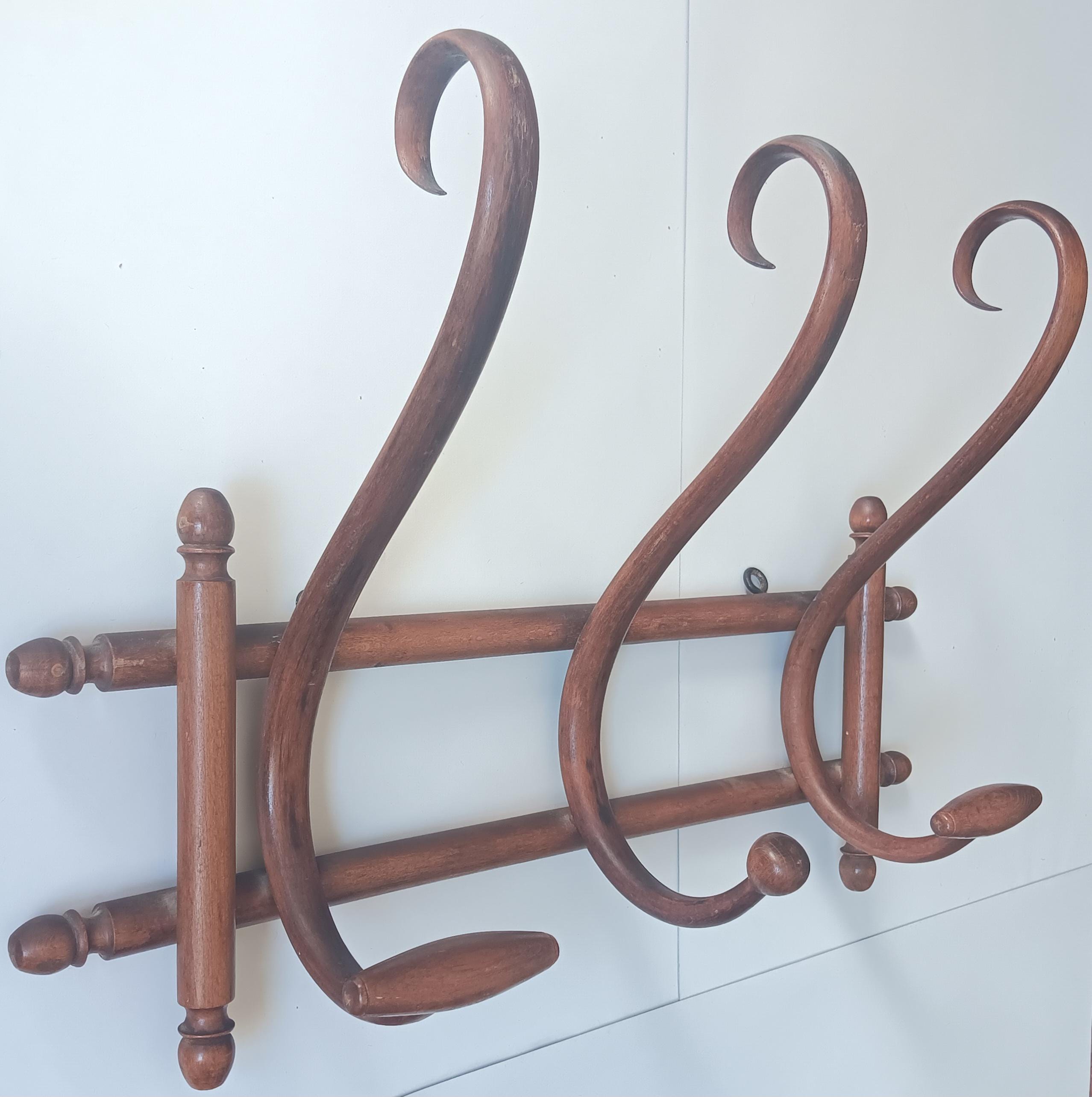 フランス アンティーク Wall Coat Hook THONET コートラック Thonet