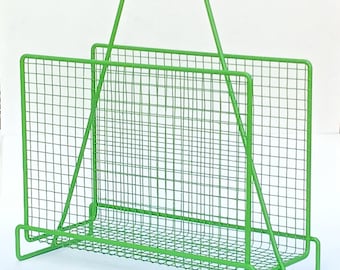 Vintage metal no magazine rack 1980s