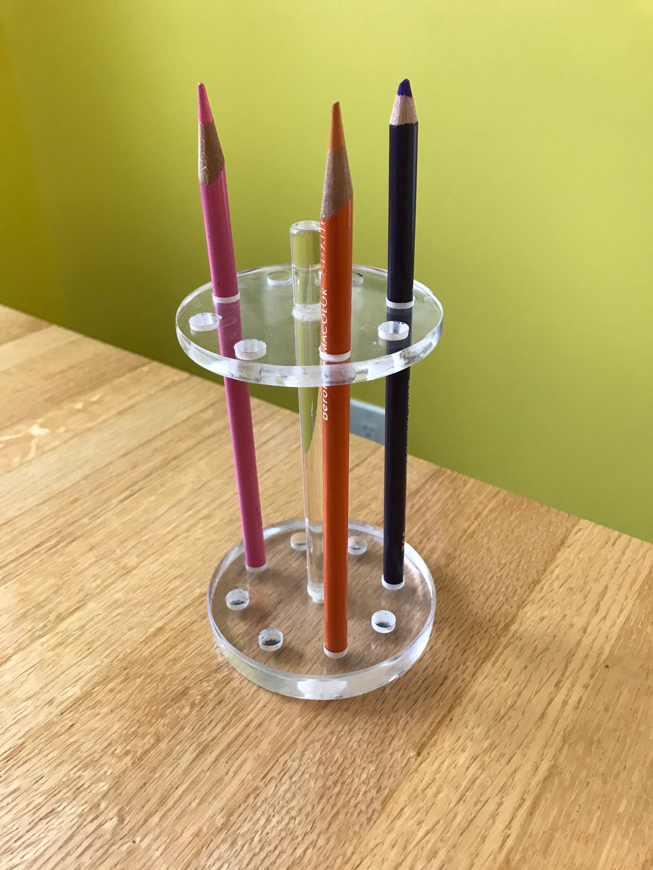 Vintage Acyrlic Artists Pencil Holder Minimalist Etsy