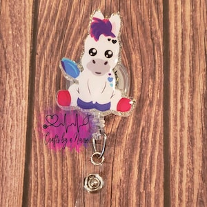 Sitting Horse Badge Reel
