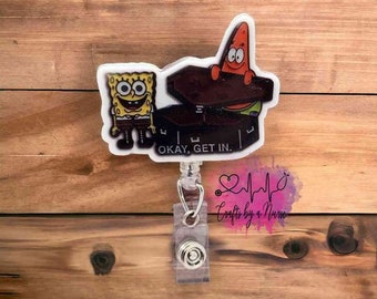 Okay, Get in (DARK HUMOR) Retractable Badge Reel