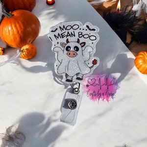 Ghost Cow Badge Reel
