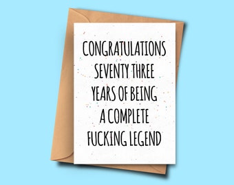 Age De 73 Ans Etsy
