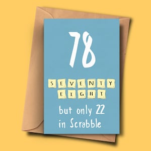 Drôle de carte d’anniversaire 78e, tournant 78,Soixante-dix-huitième Brithday, pour elle, pour lui, Beau-père, petit-fils, tante, petite amie, sœur, petit ami