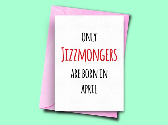 Only Wankers Are Born in February Funny Birthday Card February Wife Birthday Card Brother Card Boyfriend Card From Her for Him