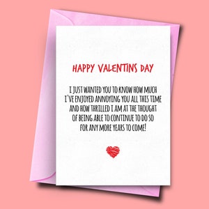 Happy Valentines Day Card, Funny Valentines Day Card for Wife, Card From Husband, Boyfriend Card, Girlfriend Card, Funny Lovers Card, Blagues