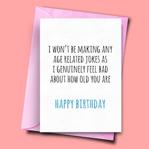 Carte d’anniversaire drôle pour ami, blagues liées à l’âge, vieilles blagues, carte pour 32e, carte pour le meilleur ami, carte de compagnon, Carte drôle pour un ami