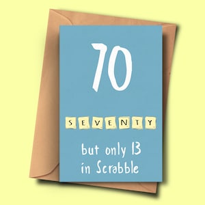 Drôle de carte d’anniversaire 70e, tournant 70,Seventieth Brithday, pour lui, pour elle, oncle, ami, mari, petit ami, fils, beau-père, Beau-père