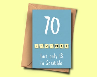 Funny 70th Birthday Card,Turning 70,Seventieth Brithday, For Him, For Her, Uncle, Friend, Husband, Boyfriend, Son, Father-In-Law, Stepdad