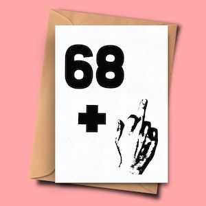 offensief 69e verjaardagskaart, offensieve verjaardagskaart voor negenenzestig jaar oud, zus, vriend, kaart van vriendin, tante, beste vriend