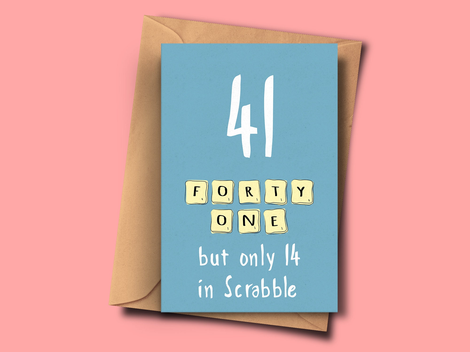 Funny Card For 41St Birthday,Turning 41,Forty-First Brithday Card, For Her, From Him, Grandfather, Sister, Daughter, Stepdad, Son, Friend