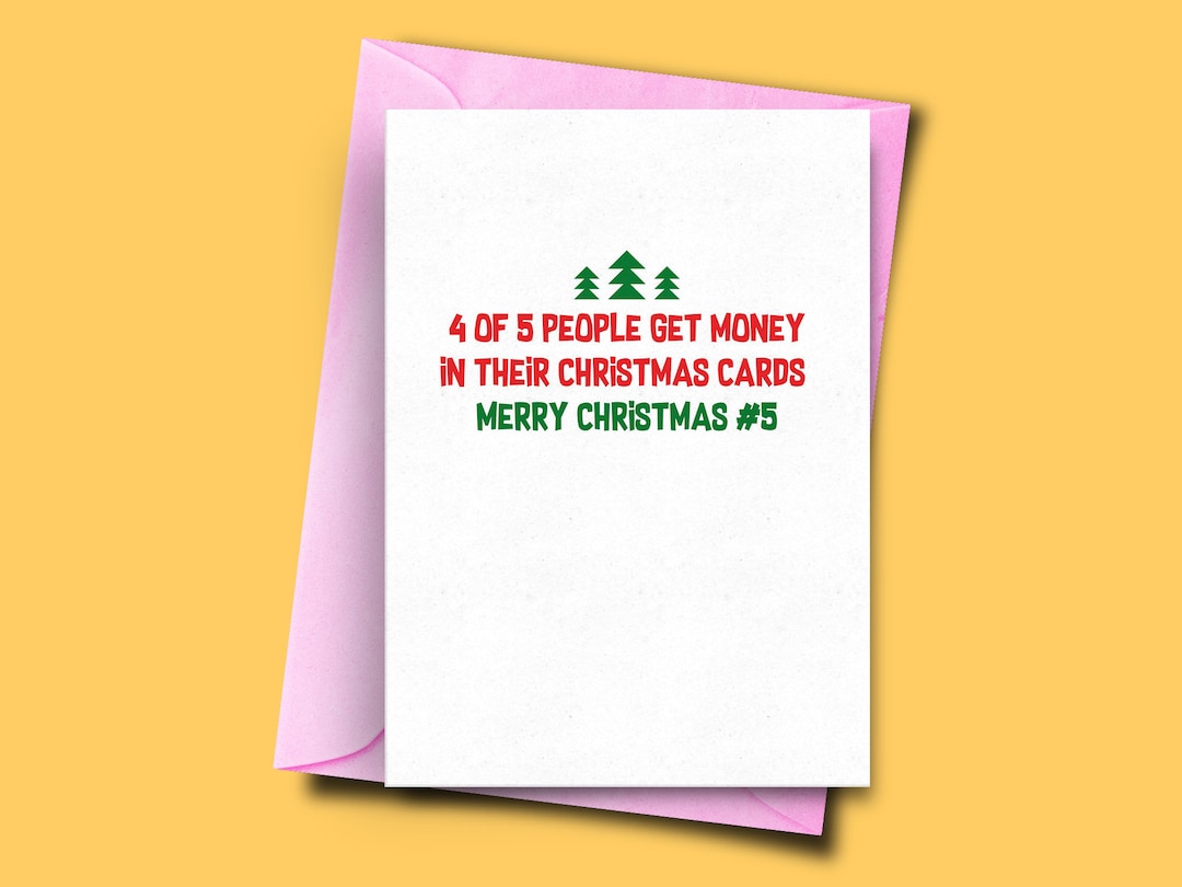 Funny Christmas Cards for Brother, No Money in Card, Funny Family Xmas ...