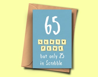 Funny Card For 65th Birthday,Turning 65,Sixty-Fifth Brithday Card, From Her, From Him, Granddaughter, Girlfriend, Sister, Friend, Stepdad