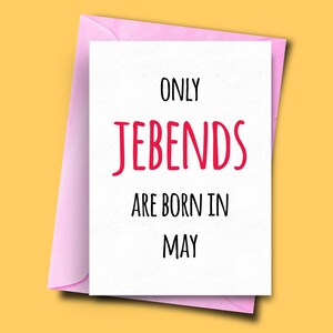 Seuls Les Jebends sont nés en mai, pour elle, pour lui, carte d’anniversaire drôle mai, carte De Beau-père, carte amie, carte de Beau-père, carte de frère