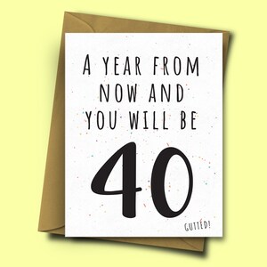 Tarjeta para 39 años de edad, tarjeta de cumpleaños divertida para 39th, tarjeta de cumpleaños divertida para amigos 39th, tarjeta de cumpleaños de los padres, tarjetas ofensivas regalos