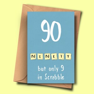 Lustige 90. Geburtstagskarte, Drehen 90, neunzigsten Brithday, von ihr, für sie, Tochter, Großmutter, Bruder, Neffe, Stiefmutter, Ehemann, Freund