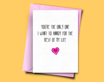 Punkcards Lustige Geburtstagskarte | 'I Love You Except When You Snore' | Typografisch, Frech & In UK Gedruckt