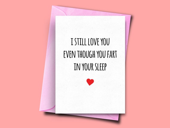 Lustige Liebeskarte Für Ehemann/Freundin – Leer Innen, 12.7x17.8 Cm, Perfekt Für Geburtstag & Valentinstag