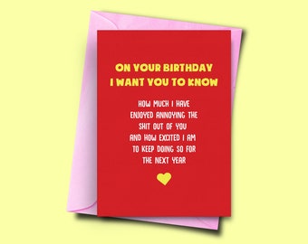 Boyfriend Birthday Card, Funny Card for Boyfriend, Love Card, Birthday Card From Girlfriend, Funny Card for Bf, Birthday Card Boyfriend