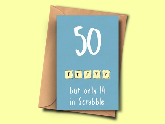 Funny 50th Birthday Card,turning 50,fiftieth Brithday, From Him