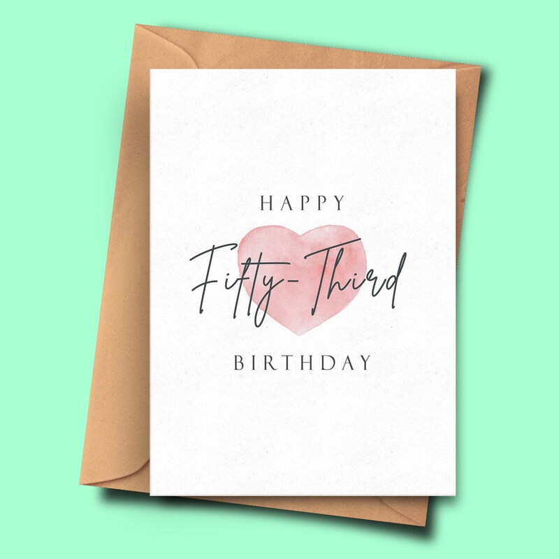 53 Birthday Cards - Etsy UK