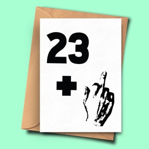 tarjeta de cumpleaños 24 ofensiva, tarjeta de cumpleaños ofensivo para veinticuatro años de edad, amigo, tarjeta de hijo, tío, tarjeta tonta, cumpleaños de amigo