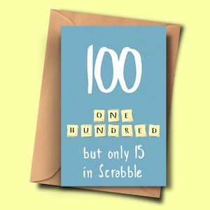 Funny 100th Birthday Card, Tournant 100,Centième Brithday, D’elle, De Lui, Papa, Femme, Grand-père, Tante, Beau-père, Grand-mère, Stepmum