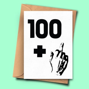 grappige 101e verjaardagskaart, onbeleefde verjaardagskaart voor honderd-eenjarige jaar oud, kaart voor man, grappige kaart van Bf, Funny Card Van Gf