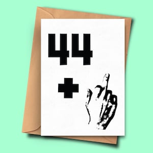 offensive 45th Birthday Card, Offensive Birthday Card for Forty-five Year Old, Funny Card From Wife, Niece, Card From Husband, Son, Mum