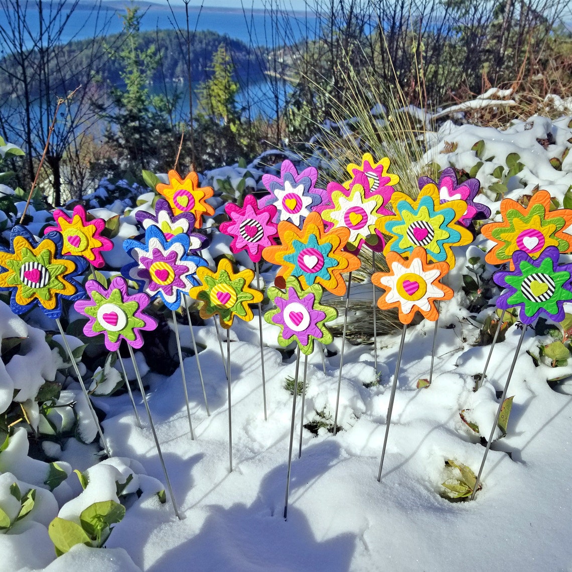 PICK YOUR COLOR Polymer Clay Garden Art by Kristi Year Round Etsy