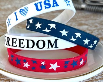 Braccialetto da polso USA, gioiello patriottico per la celebrazione del 250° anniversario dell'America.