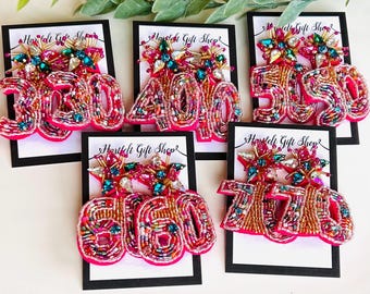 Birthday Number Earrings Birthday Earrings 70th Birthday Gift 30th Birthday Gift 40th Birthday Gift 50th Birthday Gift 60th Birthday Gift