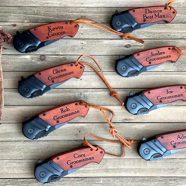 Groomsmen Knives Etsy